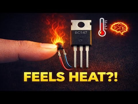 This Circuit Can FEEL Heat! 🤯 | Simple Temperature Sensor Circuit (No IC!)