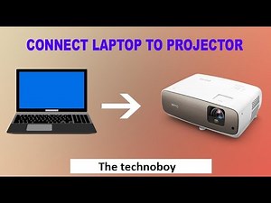How To Connect Projector To Laptop/Desktop Pc // Computer To Projector Connection // The technoboy