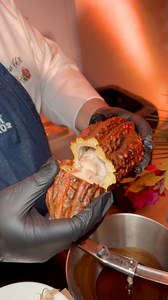 3.4M views · 22K reactions | Opening a Cacao Pod (Chocolate Fruit) | Foody Fetish | Facebook