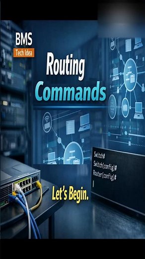 Cisco Routing Commands | Static Route, RIP & NAT #shorts