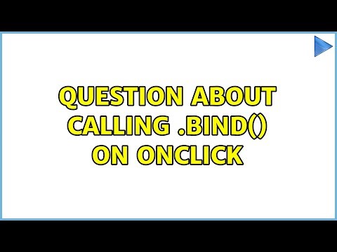 Question about calling .bind() on onClick