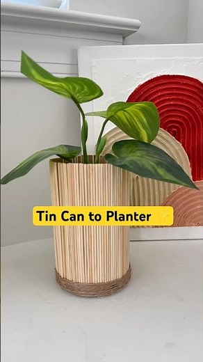 Tin Can to Aesthetic Planter | Easy DIY Hack 😍