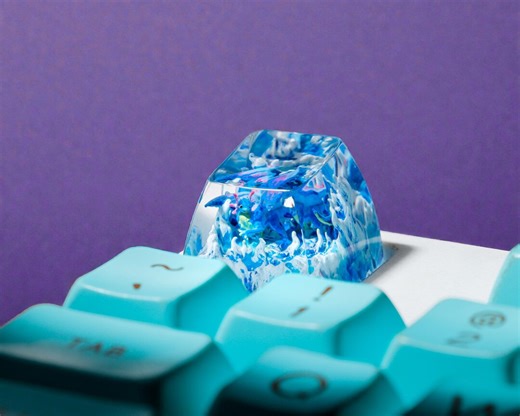Ice Dragon Resin Keycap 1U – Handmade Snow Dragon Artisan Keycap for Mechanical Keyboard - Etsy