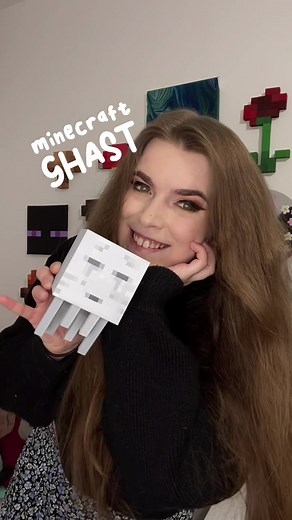 Create Your Own Mini Minecraft Ghast Art Project