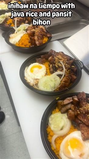 574 reactions · 11 shares | grilled pork belly with java rice and pansit bihon lovelovelove only at Pork n Spoon | Odysseus Catahan Ferranco | Facebook