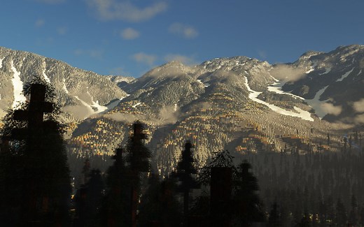 【我的世界】这不比原版雪山好看？