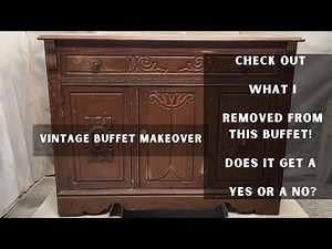 Vintage Buffet MakeOver | Furniture DIY | Painted Furniture