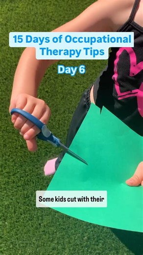 Aviv Lavian | Pediatric Occupational Therapist | ✂️ Cutting hack every parent and teacher should know! 🧸💡 If your child cuts with their thumb turned down or elbows flaring out like little... | Instagram