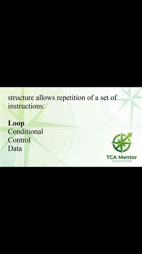 structure allows repetition of a set of instructions