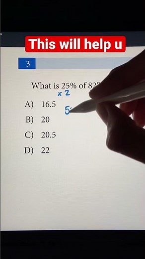 Simplifying Percentages Math Trick | SAT & ACT Test Help Hack #maths #math #shorts #hack #learn