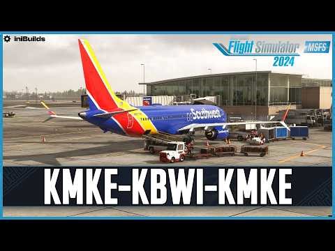iFly MAX8 | Real World Southwest OPS | BEST Freeware Scenery? | iniBuilds Milwaukee (KMKE) | VATSIM
