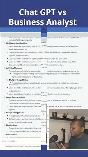 ChatGPT vs Real Business Analyst Project Examples Part 1