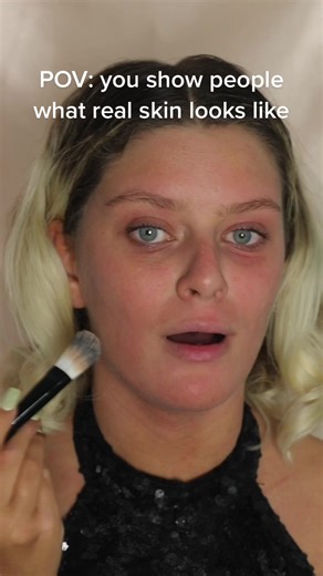 More realness #realskin #skintok #skintextureisnormal #makeup