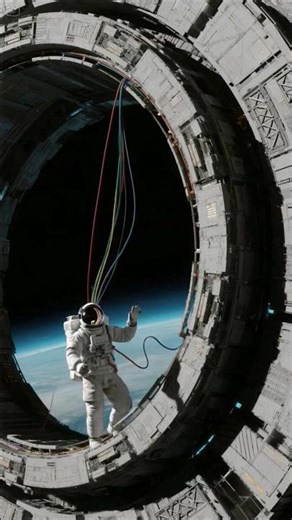 Astronaut Repairing the Spaceship in Space 🚀🔧👨‍🚀