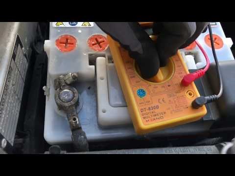 Car quiescent current measurement Determine leakage current with multimeter Volvo V70 manual