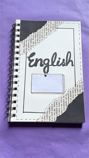 English Assignment Front Page Design 📚✨