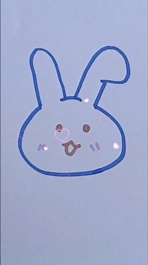 How to Draw a Cute Bunny #HowToDraw #BunnyDrawing #CuteDrawing #EasyDrawing #KawaiiArt #shorts