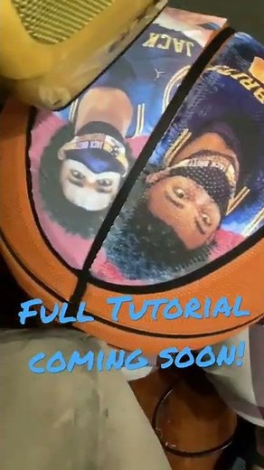 Custom basketball tutorial coming soon! #custom #basketball #sports #sportsball #basketballs