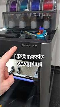 How do I swap nozzles on the Bambu Lab H2C Vortek system?