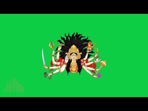 Badi Durga Ma Animation | Green Screen Clip | Maa Durga Devotional Visual
