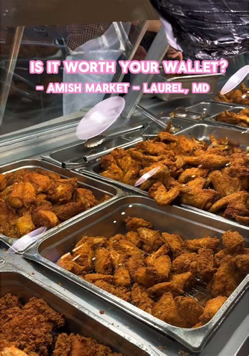 Stopped by the Amish Market in Laurel this place has everything 😮‍💨 The fried chicken wings were a 10/10 insanely crispy on the outside and tender on the inside. If you need pastries or fresh bread, this is the place to be. I honestly wanted to take everything home. There’s so much to choose from, but if you get one thing, make it the peach danish, trust me. They also have tons of fresh fruits, vegetables, meats, and literally every sweet you can think of. Prices are pretty reasonable, and it’