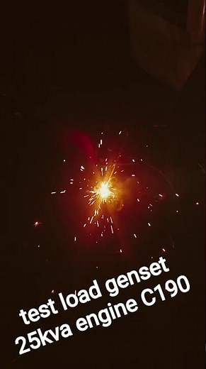 Test Load genset engine C190 25kva