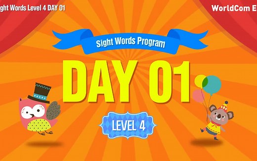 全20集 视觉词汇 第4级 英语高频词 适合初学者 Sight Words 100 Level 4