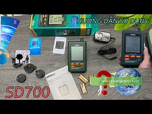 Hướng dẫn sử dụng máy đo áp suất khí quyển nhiệt độ độ ẩm Extech SD700