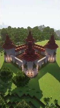 How to Build a Simple Minecraft Castle 🏰✨ #minecraft