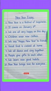 10 Lines Essay on New Year in English | New Year Nibandh | Easy Essay | #shorts