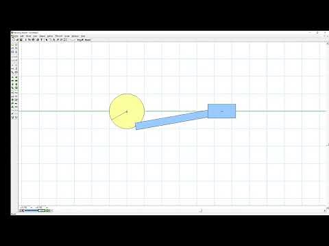 Diseño de un mecanismo motor, polea y corredera en Working model
