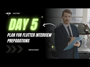 Fifth day Flutter interview preparation plan for experienced developers.#flutter#interviewquestions