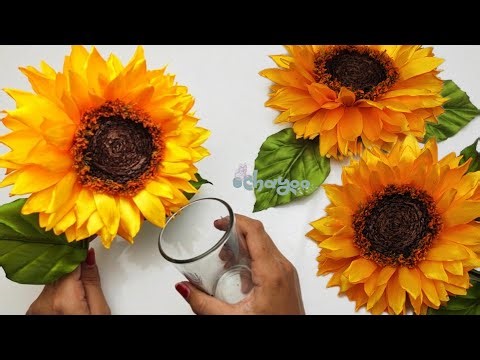 ​🤯The Secret to Perfect Satin Ribbon sunflower🌻 Flower Craft With Simple Tricks!!