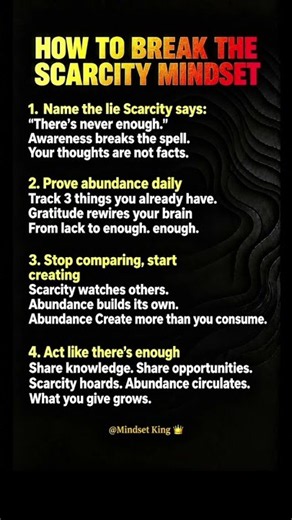 How to Break the Scarcity Mindset | Rewire Your Mind for Abundance #ScarcityMindset