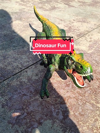 Very fun remote control dinosaur #toys #dinotoys #funinthepark #tiktokkids #kidfun #remotecontroldinosaur #trex #trexdinosaur