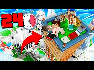 24 GODZINY NA NAJWYŻSZYM WIEŻOWCU W MINECRAFT?! GPLAY & LUMI