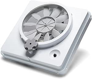HENG’S INDUSTRIES Vortex I 12V Single-Speed RV Vent Fan Replacement & Upgrade Kit | White | Model 90043-CR | Ideal for RVs, Campers, Motorhomes