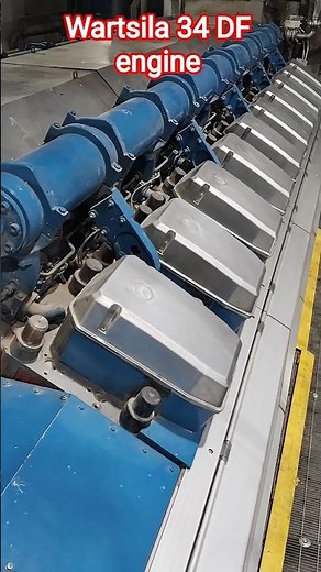 Wartsila 34 Dual Fuel Engine #shortvideo #viral #wartsila #engine
