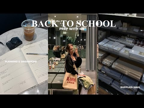 PREPARE FOR BACK TO SCHOOL: supplies shopping & haul, planner set up, organization
