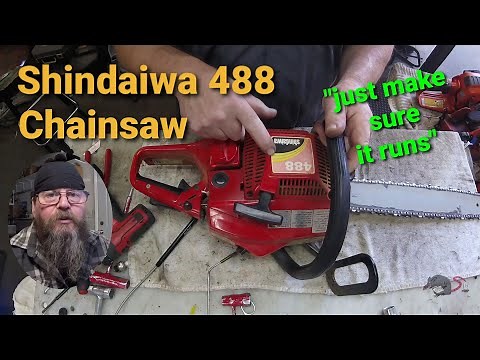 Shindaiwa 488 Chainsaw-Just Make Sure It Runs