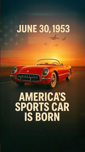 America’s First Corvette Rolled Off the Line 🏁 | June 30, 1953