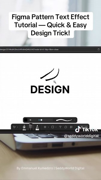 Learn how to create beautiful pattern text effects in Figma using a simple brush mask. Perfect for UI/UX beginners and designers who want unique visuals! | #creatorsearchinsights #digitaldesign #videsigntips #codingtips #figmatips