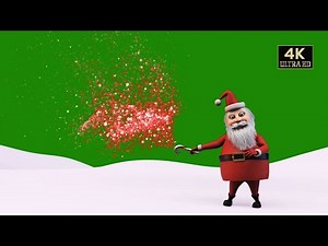 Santa claus green screen video 4k free download