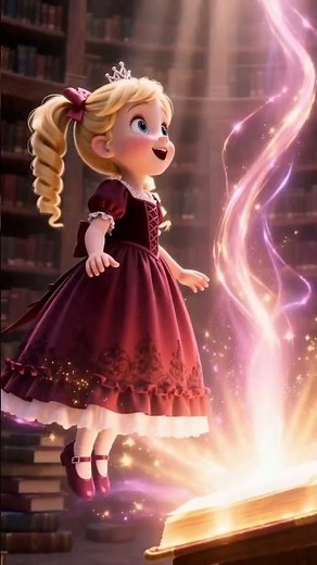 D&J - The Magical Flying Storybook! 📚✨ Princess Library 3D Animation