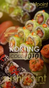 €10,- KORTINGcode: 1010 | SushiPoint | Facebook
