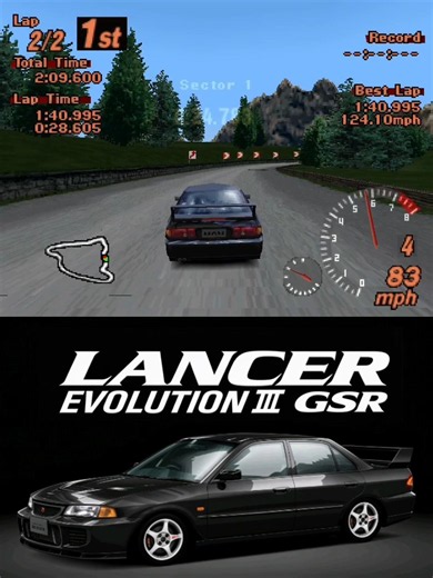 Grab Turismo 2 | Mitsubishi Lancer Evolution III GSR | Grindelwald | Gameplay