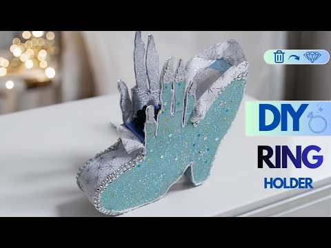 Easy DIY Cinderella Ring Holder | Cardboard Craft for Beginners