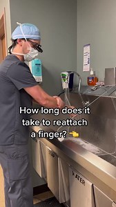 9.3K views · 80 reactions | Traumatic finger amputations always seem to show up at the end of the day. It can take anywhere between 5 to 8 hours to reattach a single digit. The surgeon must reattach the bone, tendons, blood vessels, and nerves using a microscope. #Replantation #Finger #Surgeon #LionelRichie #allnightlong | Nick Pappas, MD | Facebook