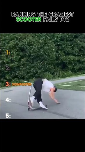 Ranking The Craziest Scooter Fails Pt2 #daily #funny #fail #scooter #top5