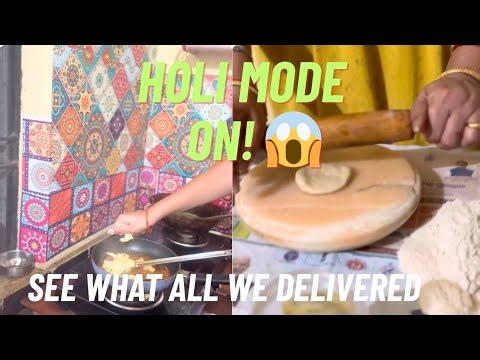 Cloud Kitchen Holi Rush! 🌈 Orders, Chaos & Funny Holi Stories | Vlog